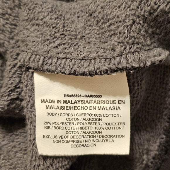 Women's Nike Pullover Sweatshirt Gray & Black Animal Print Size Small - Picture 3 of 6